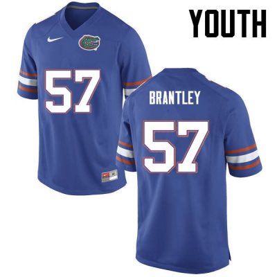 Youth Florida Gators #57 Caleb Brantley NCAA Nike Blue Authentic Stitched College Football Jersey SML6062PV